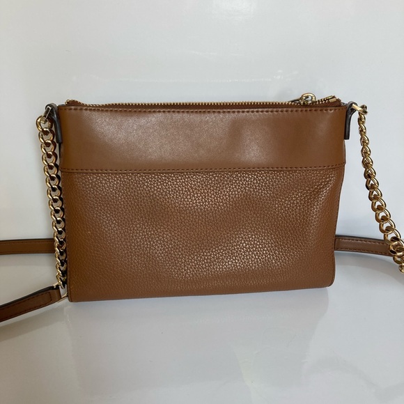 🌞SALE!🌞MICHAEL KORS Crossbody Bag Tan Leather - Picture 3 of 5